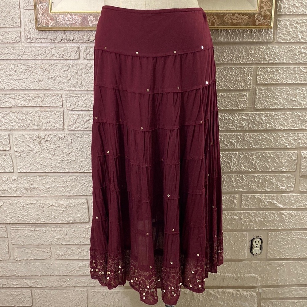 Tokyo Sequin Embellished Tiered Skirt